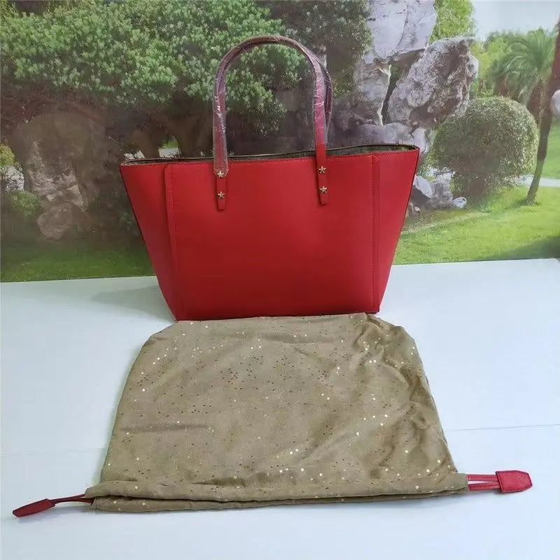 Red Constellation Handbag Large Capacity Women's Shoulder Bag