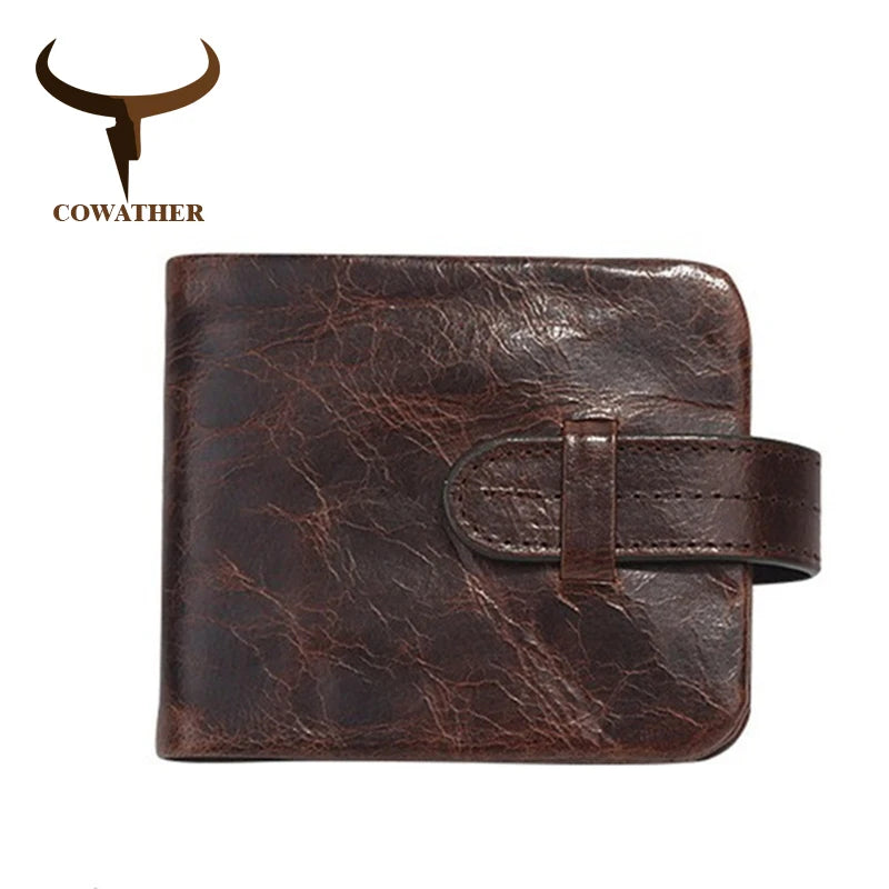 Men Wallets 100% Cow Leather Men Purse Vintage Male Purse 519