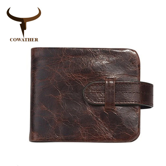 Men Wallets 100% Cow Leather Men Purse Vintage Male Purse 519
