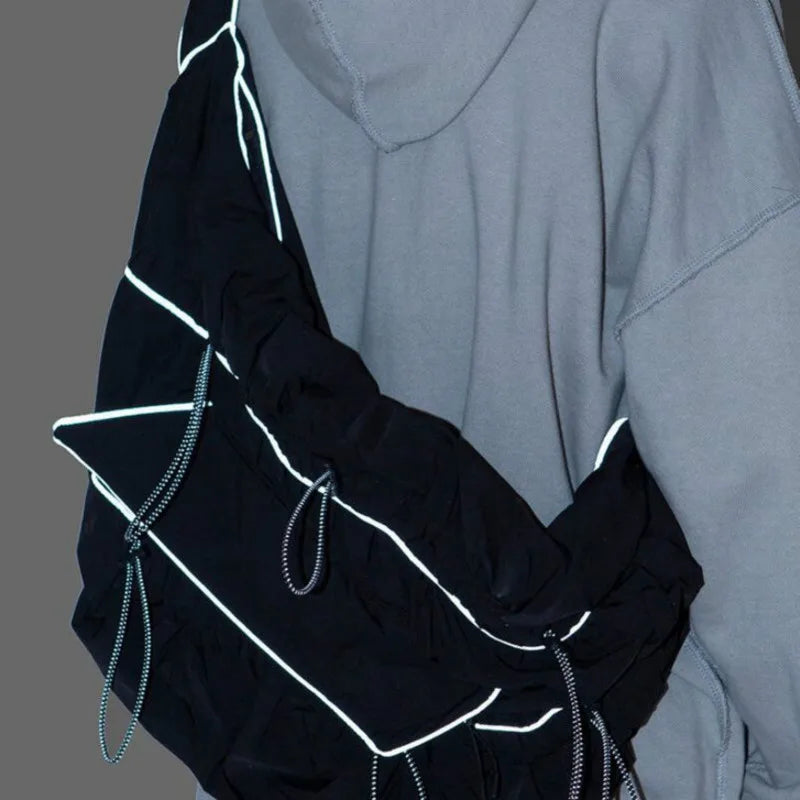 CTRLLOCK Reflective Lines One Shoulder Bag