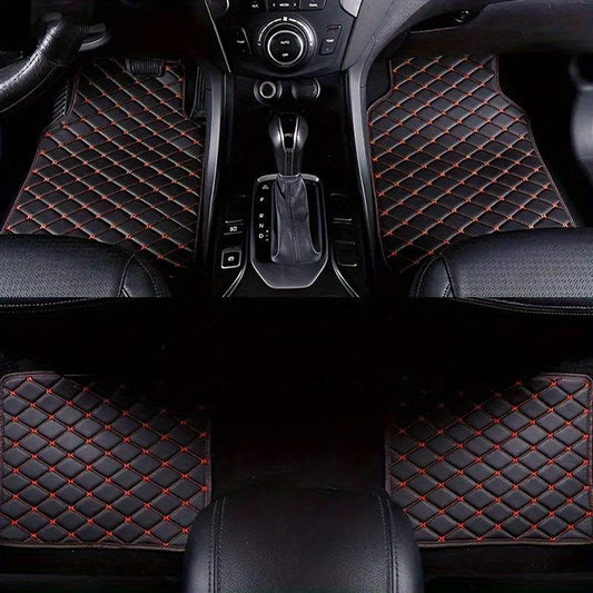 Waterproof Leather Car Mats Set of 4