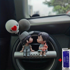 Car Air Outlet Decoration Cartoon Couple Car Perfume