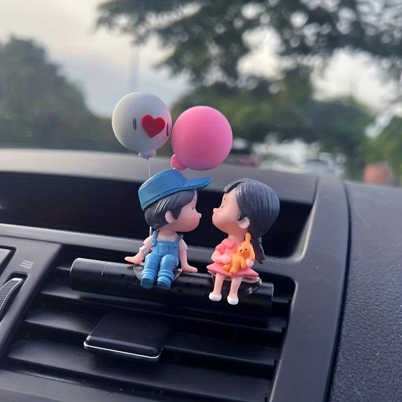 Car Air Outlet Decoration Cartoon Couple Car Perfume