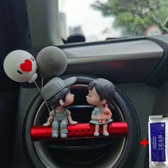 Car Air Outlet Decoration Cartoon Couple Car Perfume