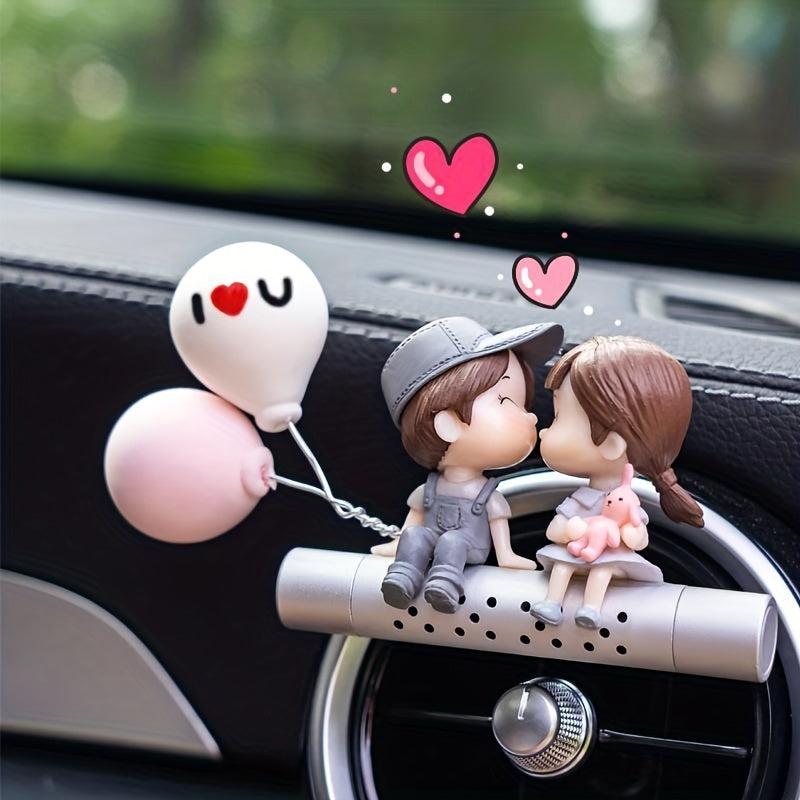 Car Air Outlet Decoration Cartoon Couple Car Perfume