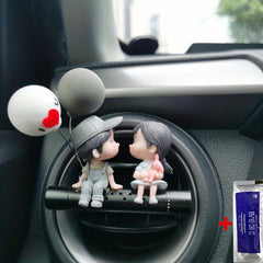 Car Air Outlet Decoration Cartoon Couple Car Perfume
