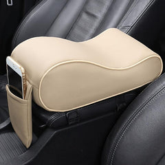 Car Armrest Box Memory Foam Cushion Leather Side Pocket