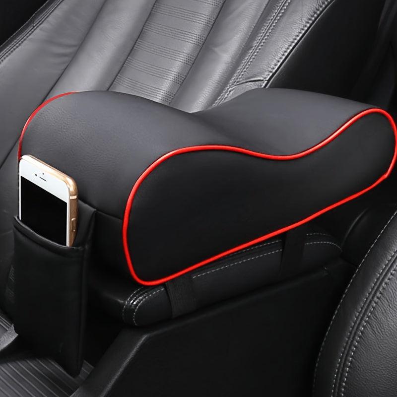 Car Armrest Box Memory Foam Cushion Leather Side Pocket