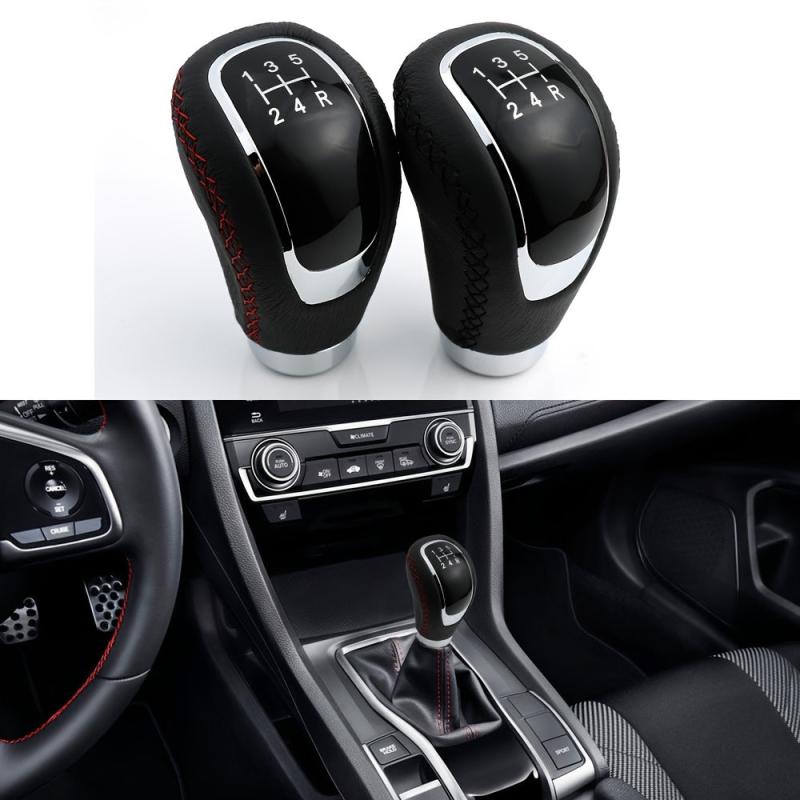 Upgrade Your Ride with 5 Speed Leather Gear Shifter Knob