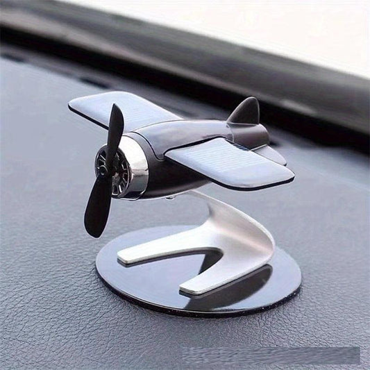 Solar Airplane Car Decoration Interior Accessories Desktop Ornament Gift