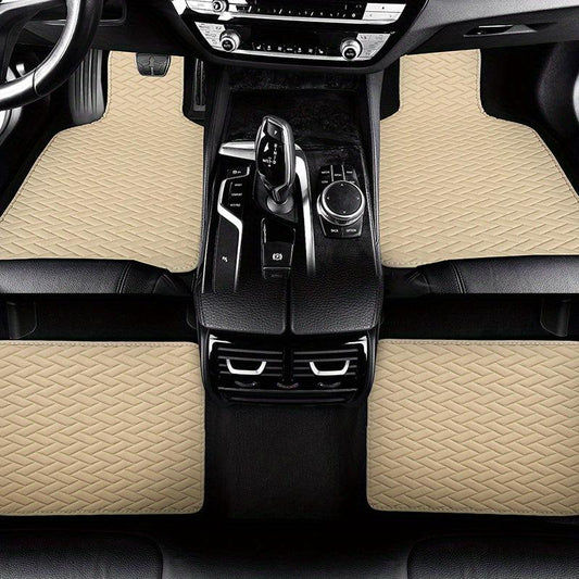 4pcs Universal Car Floor Mat Waterproof Full Set Car Carpet
