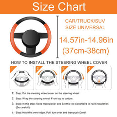 Enhance Your Car's Style with Rhombus Steering Wheel Cover