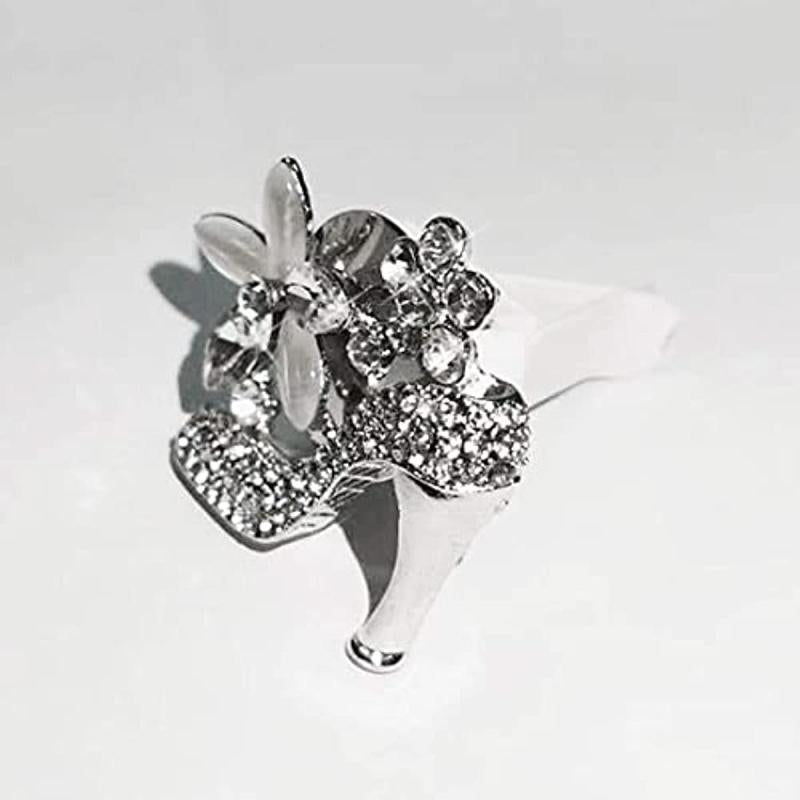 2-Piece Artificial Crystal High Heel & Magic Bag Vent Clips