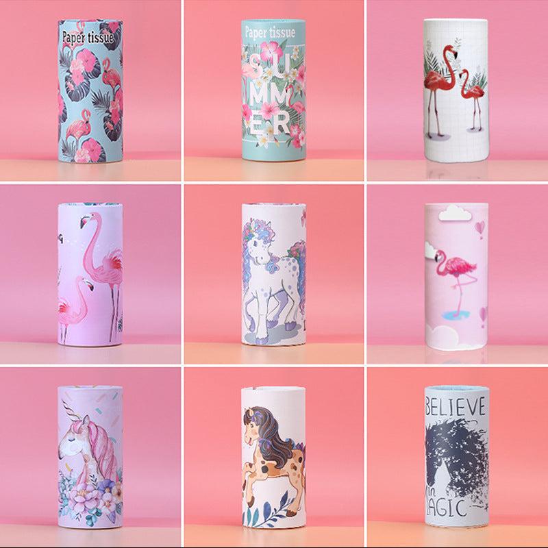 Car Mounted Tissue Dispensers with Special Cylindrical Box Packaging