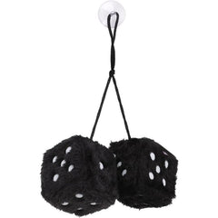 Car Hanging Furry Dice Pair Of Car Mirrior Hanging Fluffy Furry Dice
