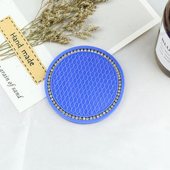 2pcs Non slip Rhinestone Car Cup Holder Coasters