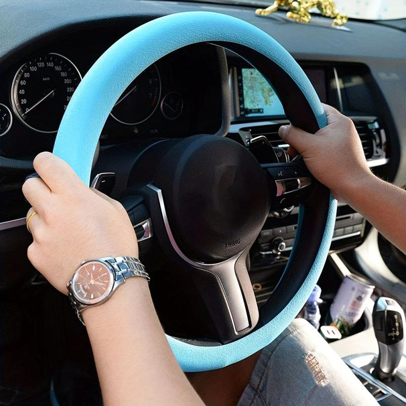 Car Silicone Steering Wheel Cover Non Slip Handle Cover General Four Seasons