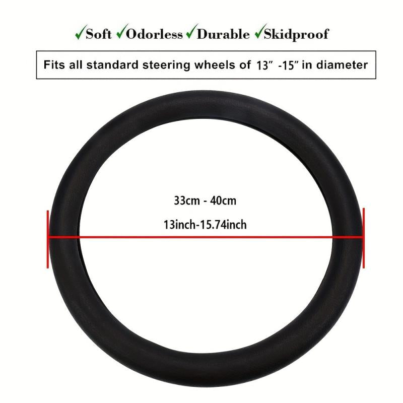 Car Silicone Steering Wheel Cover Non Slip Handle Cover General Four Seasons