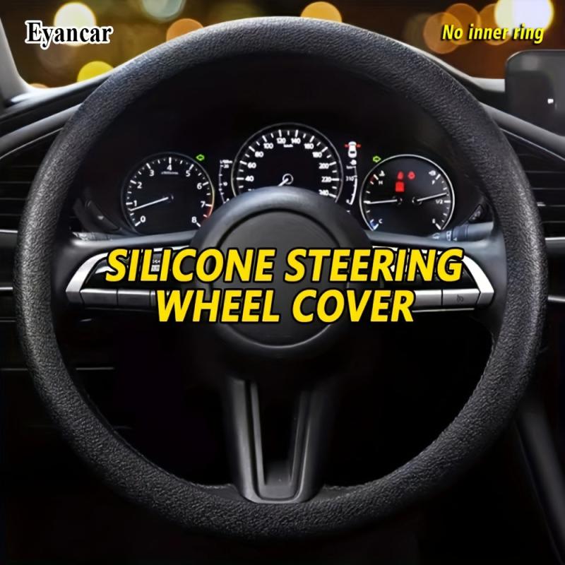 Car Silicone Steering Wheel Cover Non Slip Handle Cover General Four Seasons
