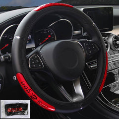 Dragon Auto Steering Wheel Cover 100 Reflective Faux Leather