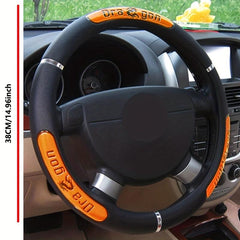 Dragon Auto Steering Wheel Cover 100 Reflective Faux Leather