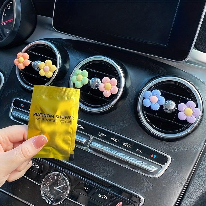 10pcs Car Air Freshener Tablets 5 Scents Lavender Lemon Ocean Peach & Cologne