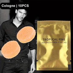 10pcs Car Air Freshener Tablets 5 Scents Lavender Lemon Ocean Peach & Cologne