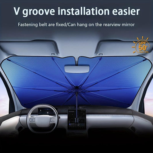 Telescopic Car Sun Umbrella for Heat Insulation & Shade Protection