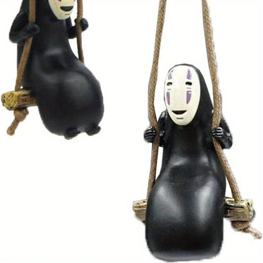 No Face Man Car Pendant Swing Car Decoration Anime Car Accessories