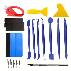 19pcs Car Wrapping Vinyl Tool Kit Window Film Tint Tools