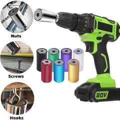 Universal Socket Wrench Kit 7-19mm for Any Bolt Ratchet Wrench