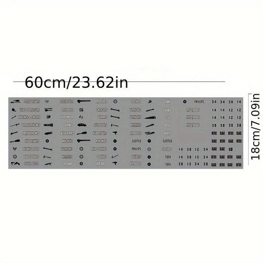 99pcs Tool Box Label Decal Sticker Set Organization for Toolbox