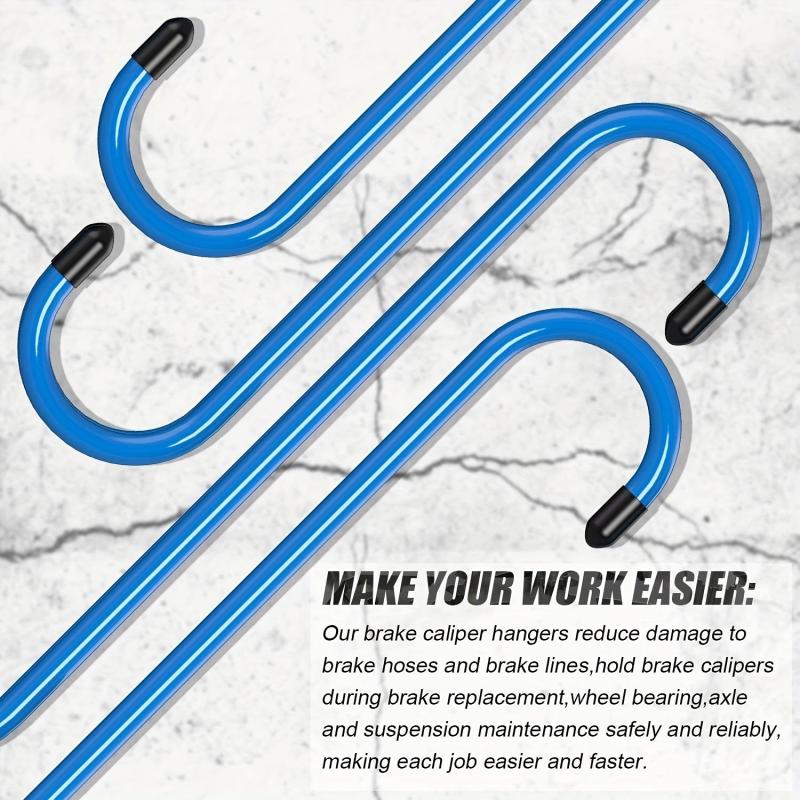 Brake Caliper Hangers Hooks With Rubber Caps 4 PCS