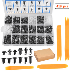 419pcs Car Retainer Clips Fasteners Kit Remover For Car
