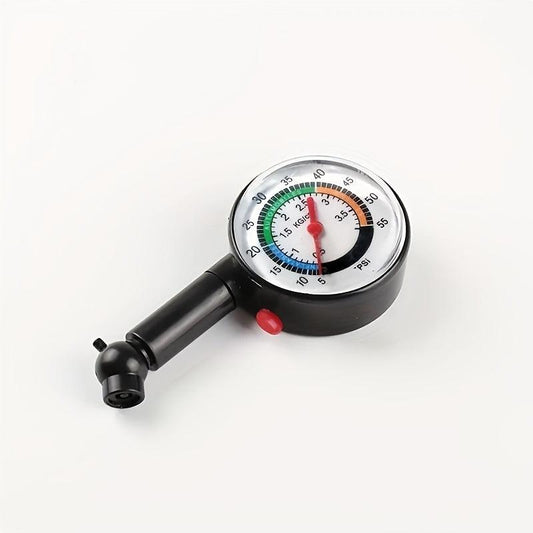 Mini Dial Pressure Gauge for Cars, Motorcycles & Bicycles