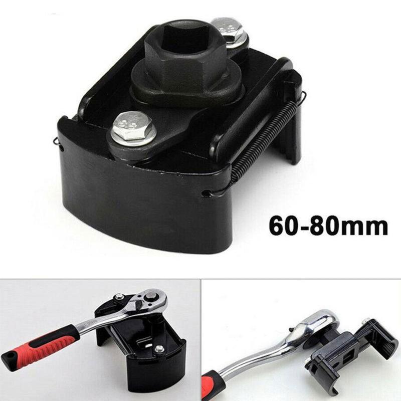 Adjustable Filter Wrench 1/2 Drive 60-80mm Filter Remover Kit