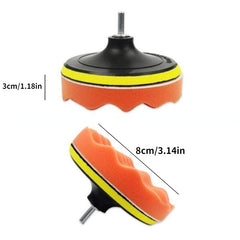 11-Piece Car Polishing Kit Drill Adapter Sponge Wool Professional Shine