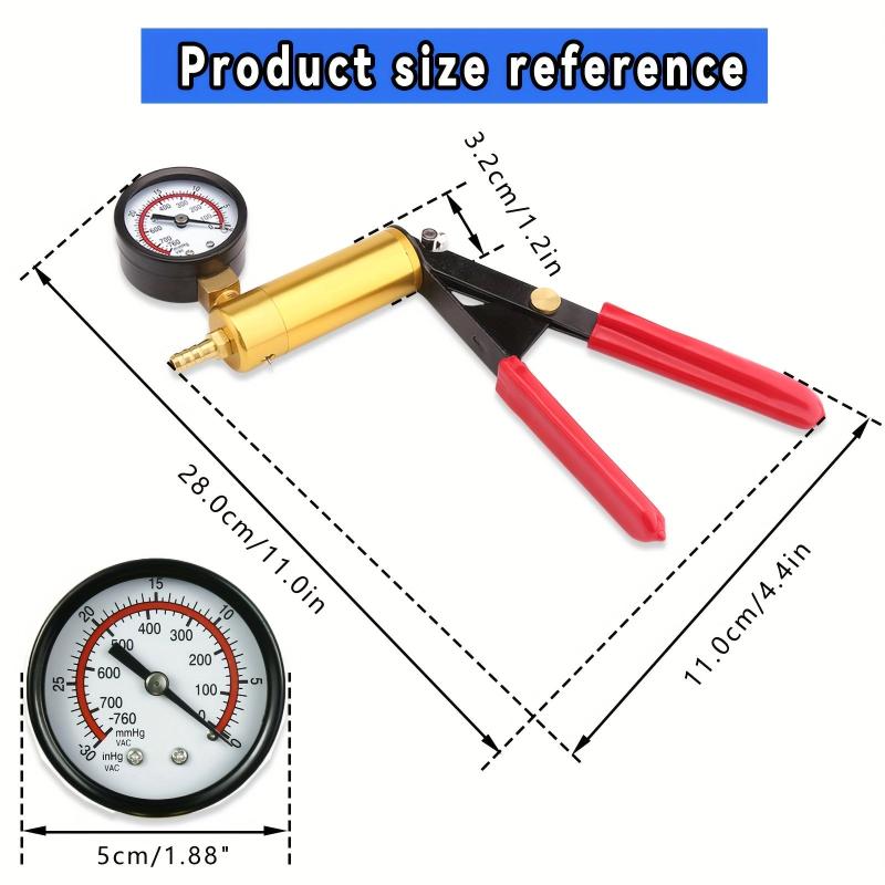 Brake Bleeder Kit Vacuum Pressure Pump Tester Set for Automotive