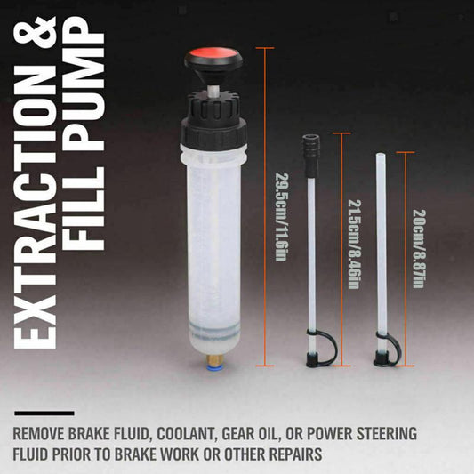Car Fluid Extractor 200CC Suction Syringe Auto Air Pump Filling Syringe