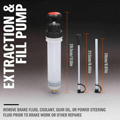 Car Fluid Extractor 200CC Suction Syringe Auto Air Pump Filling Syringe