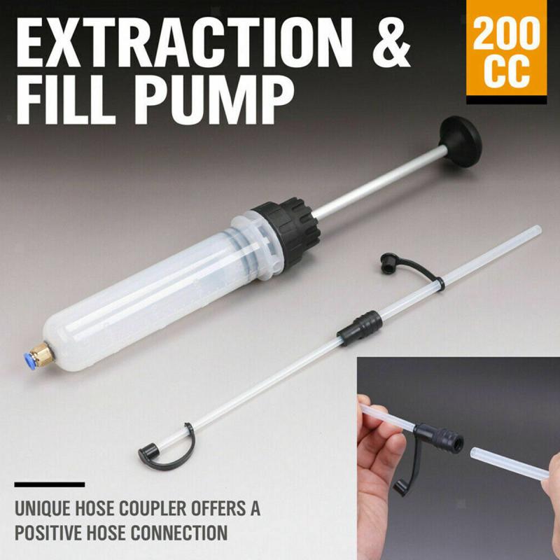 Car Fluid Extractor 200CC Suction Syringe Auto Air Pump Filling Syringe