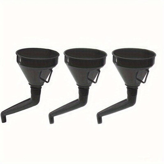 3pcs 130mm Refueling Funnel With Filter Motorcycle Car Funnels