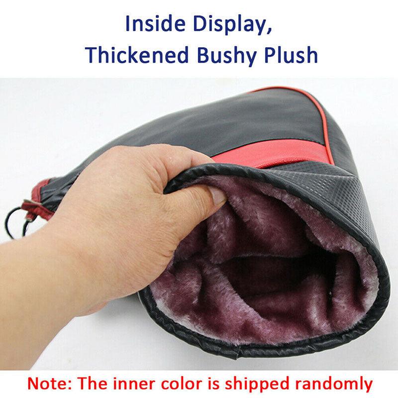 Waterproof Motorcycle Gloves for Winter Riding and Windshield Protection