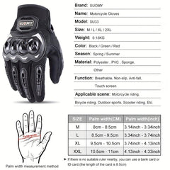 Summer Motorcycle Gloves Touch Screen Full Finger Guantes Moto Protective