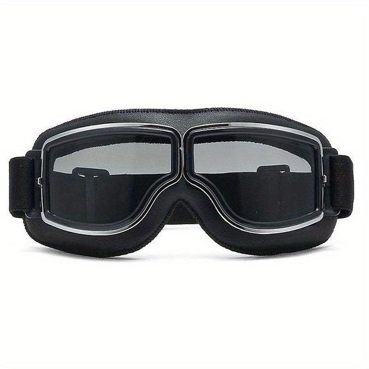 Vintage Aviator Motorcycle Goggles Foldable Antifog Lenses