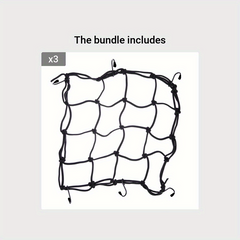 1pc Motorcycle Luggage Net 6 Hooks Hold Down Fuel Tank Mesh Web Bungee