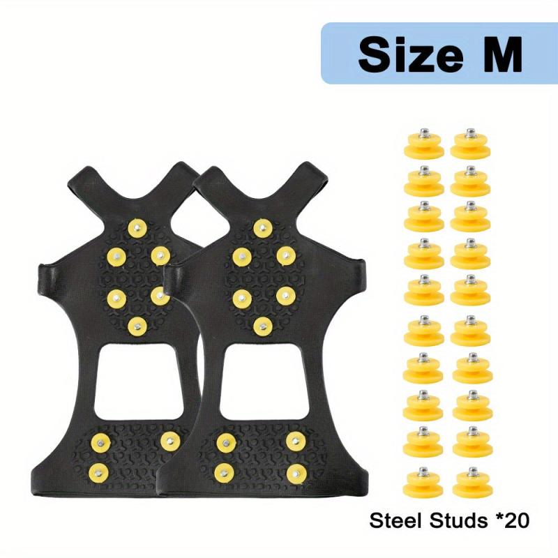 10 Studs Anti-Skid Ice Snow Gripper Spike Winter Climbing Anti Slip Ice Spikes