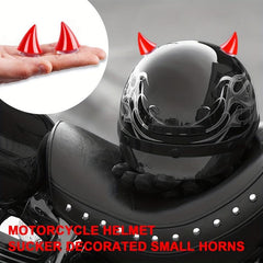 2pcs Helmet Corner Rubber Horn Decoration Motocross Off Road Helmet