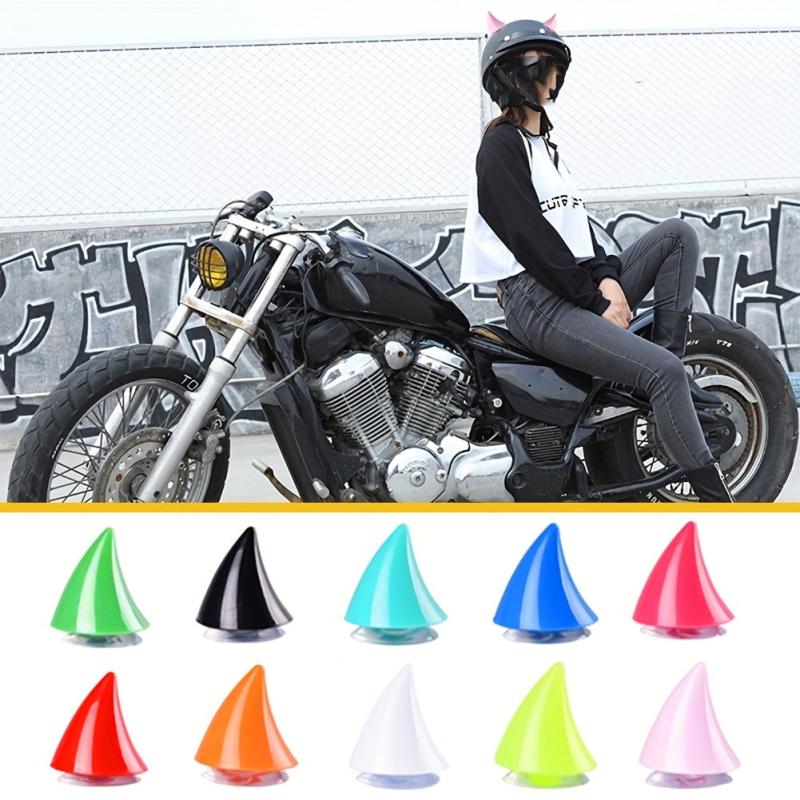 2pcs Helmet Corner Rubber Horn Decoration Motocross Off Road Helmet