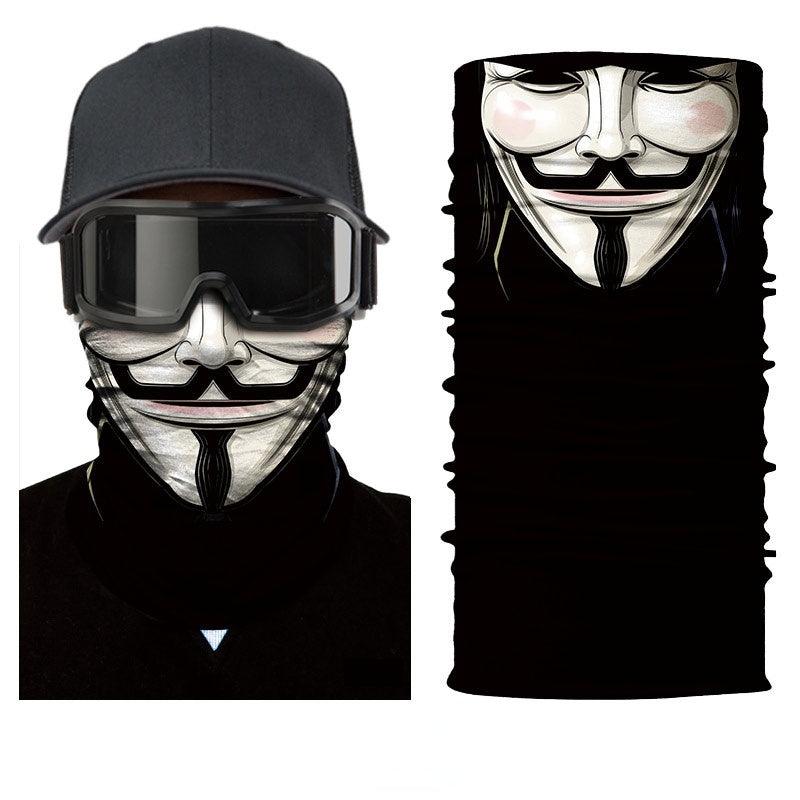 Robot Skull Halloween Mask Scarf for Cycling Fishing Skiing